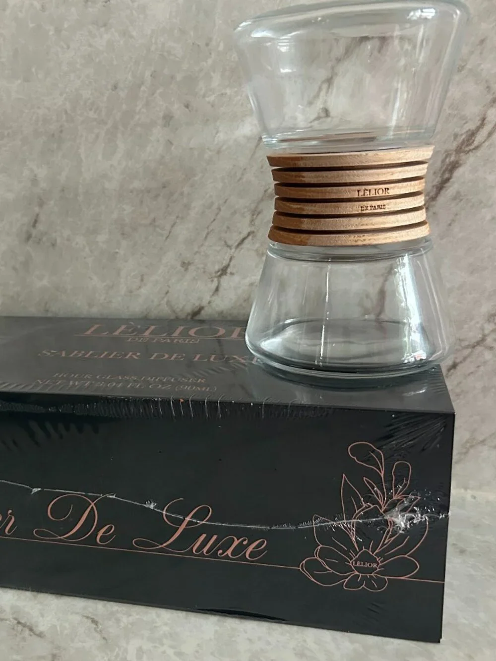 2 Lelior hourglass home fragrance diffusers (1 ealed box; 1 open box)